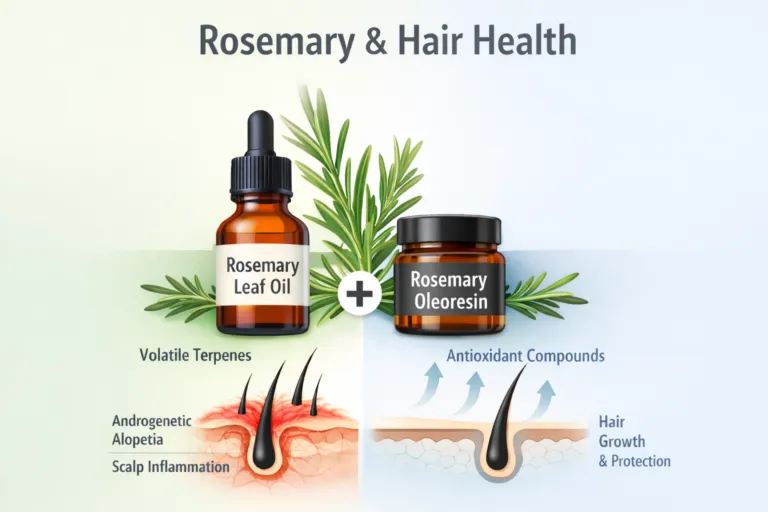 Rosemary Oil vs. Rosemary Oleoresin: Extraction, Chemistry, and Why a Combined Approach May Better Support Hair Loss Prevention and Growth