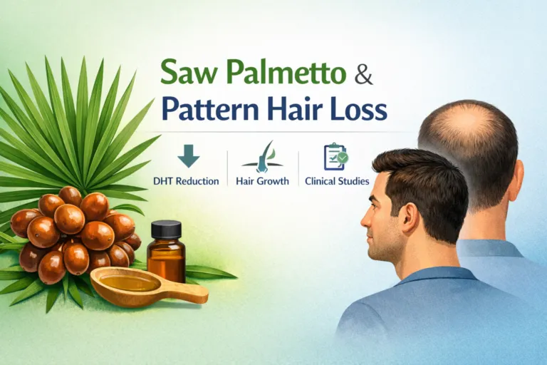 Saw Palmetto and Pattern Hair Loss: Mechanisms, Clinical Evidence, and Safety